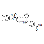 4-[8-[N-(3,4-Dimethylphenyl)sulfamoyl]-3a,4,5,9b-tetrahydro-3H-cyclopenta[c]quinolin-4-yl]benzoic Acid
