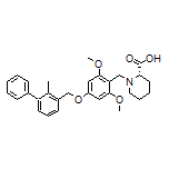 (S)-1-[2,6-Dimethoxy-4-[(2-methyl-3-biphenylyl)methoxy]benzyl]piperidine-2-carboxylic Acid