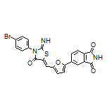 (Z)-5-[5-[[3-(4-Bromophenyl)-2-imino-4-oxothiazolidin-5-ylidene]methyl]-2-furyl]isoindoline-1,3-dione