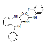 (S)-1-(2-Fluorophenyl)-3-(2-oxo-5-phenyl-2,3-dihydro-1H-benzo[e][1,4]diazepin-3-yl)urea