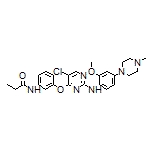 N-[3-[[5-Chloro-2-[[2-methoxy-4-(4-methyl-1-piperazinyl)phenyl]amino]-4-pyrimidinyl]oxy]phenyl]propionamide