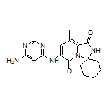 6’-[(6-Amino-4-pyrimidinyl)amino]-8’-methyl-1’H-spiro[cyclohexane-1,3’-imidazo[1,5-a]pyridine]-1’,5’(2’H)-dione