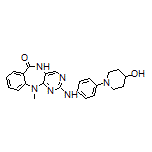 2-[[4-(4-Hydroxy-1-piperidyl)phenyl]amino]-11-methyl-5H-benzo[e]pyrimido[5,4-b][1,4]diazepin-6(11H)-one