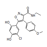 5-(5-Chloro-2,4-dihydroxyphenyl)-N-ethyl-4-(4-methoxyphenyl)isoxazole-3-carboxamide