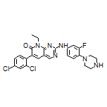 6-(2,4-Dichlorophenyl)-8-ethyl-2-[[3-fluoro-4-(1-piperazinyl)phenyl]amino]pyrido[2,3-d]pyrimidin-7(8H)-one