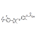 2-[4-[[[2-[3-Fluoro-4-(trifluoromethyl)phenyl]-4-methyl-5-thiazolyl]methyl]thio]-2-methylphenoxy]acetic Acid