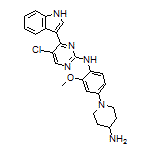 N-[4-(4-Amino-1-piperidyl)-2-methoxyphenyl]-5-chloro-4-(3-indolyl)pyrimidin-2-amine