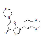 3-(2,3-Dihydrobenzo[b][1,4]dioxin-6-yl)-5-morpholino-7H-thieno[3,2-b]pyran-7-one