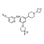 2-[[6-(3,3-Difluoro-1-pyrrolidinyl)-4-[1-(3-oxetanyl)-4-piperidyl]-2-pyridyl]amino]isonicotinonitrile