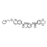 N-[5-(2,3-Dihydrobenzo[b][1,4]dioxine-6-carboxamido)-2-methylphenyl]-2-[2-(1-pyrrolidinyl)ethoxy]quinoline-6-carboxamide