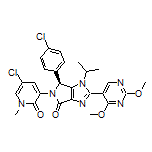 (S)-5-(5-Chloro-1-methyl-2-oxo-1,2-dihydro-3-pyridyl)-6-(4-chlorophenyl)-2-(2,4-dimethoxy-5-pyrimidinyl)-1-isopropyl-5,6-dihydropyrrolo[3,4-d]imidazol-4(1H)-one