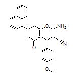 2-Amino-4-(4-methoxyphenyl)-7-(1-naphthyl)-5-oxo-5,6,7,8-tetrahydro-4H-chromene-3-carbonitrile
