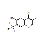 6-Bromo-4-chloro-3-methyl-7-(trifluoromethyl)quinoline