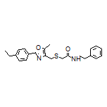 2-[[[2-(4-Ethylphenyl)-5-methyl-4-oxazolyl]methyl]thio]-N-phenethylacetamide