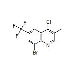 8-Bromo-4-chloro-3-methyl-6-(trifluoromethyl)quinoline