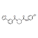 N-(4-Chlorophenyl)-1-[3-(2-furyl)benzoyl]piperidine-3-carboxamide