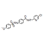 N-[2-(5-Chloro-2-pyridyl)ethyl]-4-[(4-methoxyphenylsulfonamido)methyl]benzamide