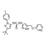 1-[3-(tert-Butyl)-1-(p-tolyl)-5-pyrazolyl]-3-[5-[(pyridin-3-yloxy)methyl]-3-pyrazolyl]urea