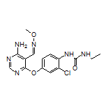 1-[4-[[6-Amino-5-[(methoxyimino)methyl]-4-pyrimidinyl]oxy]-2-chlorophenyl]-3-ethylurea