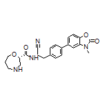 (S)-N-[(S)-1-Cyano-2-[4-(3-methyl-2-oxo-2,3-dihydro-5-benzoxazolyl)phenyl]ethyl]-1,4-oxazepane-2-carboxamide