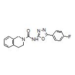 N-[5-(4-Fluorophenyl)-1,3,4-oxadiazol-2-yl]-3,4-dihydroisoquinoline-2(1H)-carboxamide