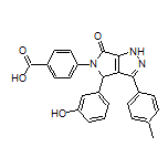 4-[4-(3-Hydroxyphenyl)-6-oxo-3-(p-tolyl)pyrrolo[3,4-c]pyrazol-5(1H,4H,6H)-yl]benzoic Acid