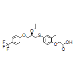 (R)-2-[4-[[2-Ethoxy-3-[4-(trifluoromethyl)phenoxy]propyl]thio]-2-methylphenoxy]acetic Acid