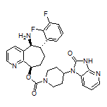 (5S,6S,9R)-5-Amino-6-(2,3-difluorophenyl)-6,7,8,9-tetrahydro-5H-cyclohepta[b]pyridin-9-yl 4-(2-Oxo-2,3-dihydro-1H-imidazo[4,5-b]pyridin-1-yl)piperidine-1-carboxylate