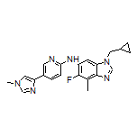 1-(Cyclopropylmethyl)-5-fluoro-4-methyl-N-[5-(1-methyl-4-imidazolyl)-2-pyridyl]benzimidazol-6-amine