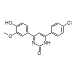 6-(4-Chlorophenyl)-4-(4-hydroxy-3-methoxyphenyl)pyrimidin-2(1H)-one