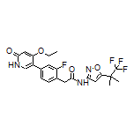 2-[4-(4-Ethoxy-6-oxo-1,6-dihydro-3-pyridyl)-2-fluorophenyl]-N-[5-(1,1,1-trifluoro-2-methyl-2-propyl)-3-isoxazolyl]acetamide