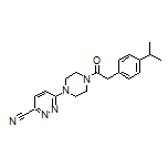 6-[4-[2-(4-Isopropylphenyl)acetyl]-1-piperazinyl]pyridazine-3-carbonitrile