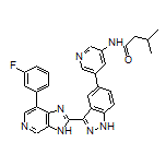 N-[5-[3-[7-(3-Fluorophenyl)-3H-imidazo[4,5-c]pyridin-2-yl]-5-indazolyl]-3-pyridyl]-3-methylbutanamide