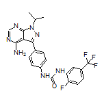 1-[4-(4-Amino-1-isopropyl-1H-pyrazolo[3,4-d]pyrimidin-3-yl)phenyl]-3-[2-fluoro-5-(trifluoromethyl)phenyl]urea