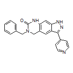 6-Benzyl-3-(4-pyridyl)-5,6-dihydro-1H-pyrazolo[4,3-g]quinazolin-7(8H)-one
