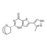 (S)-6-(3-Methyl-4-pyrazolyl)-2-(2-quinuclidinyl)thieno[3,2-d]pyrimidin-4(1H)-one