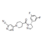 (S)-6-[4-[5-(3,5-Difluorophenyl)-4,5-dihydropyrazole-1-carbonyl]-1-piperidyl]pyrimidine-4-carbonitrile