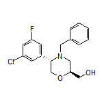 [(2S,5S)-4-Benzyl-5-(3-chloro-5-fluorophenyl)morpholin-2-yl]methanol