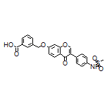 3-[[[3-[4-(Methylsulfonamido)phenyl]-4-oxo-4H-chromen-7-yl]oxy]methyl]benzoic Acid