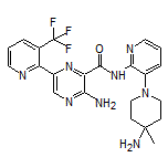 3-Amino-N-[3-(4-amino-4-methyl-1-piperidyl)-2-pyridyl]-6-[3-(trifluoromethyl)-2-pyridyl]pyrazine-2-carboxamide