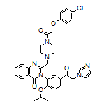 3-[5-[2-(1-Imidazolyl)acetyl]-2-isopropoxyphenyl]-2-[[4-[2-(4-chlorophenoxy)acetyl]-1-piperazinyl]methyl]quinazolin-4(3H)-one