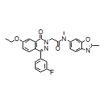 2-[7-Ethoxy-4-(3-fluorophenyl)-1-oxophthalazin-2(1H)-yl]-N-methyl-N-(2-methyl-6-benzoxazolyl)acetamide