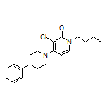 1-Butyl-3-chloro-4-(4-phenyl-1-piperidyl)pyridin-2(1H)-one