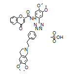 N-[2-[2-[4-[2-(6,7-Dimethoxy-3,4-dihydroisoquinolin-2(1H)-yl)ethyl]phenyl]-2H-tetrazol-5-yl]-4,5-dimethoxyphenyl]-4-oxo-4H-chromene-2-carboxamide Methanesulfonate