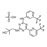 2-Methyl-1-[[4-[6-(trifluoromethyl)-2-pyridyl]-6-[[2-(trifluoromethyl)-4-pyridyl]amino]-1,3,5-triazin-2-yl]amino]-2-propanol Methanesulfonate