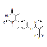 1,5-Dimethyl-6-[2-methyl-4-[[3-(trifluoromethyl)-2-pyridyl]oxy]phenyl]pyrimidine-2,4(1H,3H)-dione