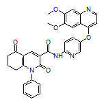 N-[5-[(6,7-Dimethoxy-4-quinolyl)oxy]-2-pyridyl]-2,5-dioxo-1-phenyl-1,2,5,6,7,8-hexahydroquinoline-3-carboxamide