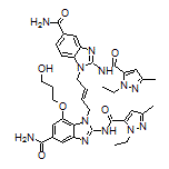 (E)-1-[4-[5-Carbamoyl-2-(1-ethyl-3-methylpyrazole-5-carboxamido)-1-benzimidazolyl]but-2-en-1-yl]-2-(1-ethyl-3-methylpyrazole-5-carboxamido)-7-(3-hydroxypropoxy)benzimidazole-5-carboxamide