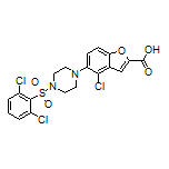 4-Chloro-5-[4-[(2,6-dichlorophenyl)sulfonyl]-1-piperazinyl]benzofuran-2-carboxylic Acid
