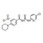 N-[(5-Chloro-2-pyridyl)carbamothioyl]-3-nitro-4-(1-piperidyl)benzamide